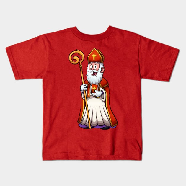 Saint Nicolas Kids T-Shirt by TheMaskedTooner
